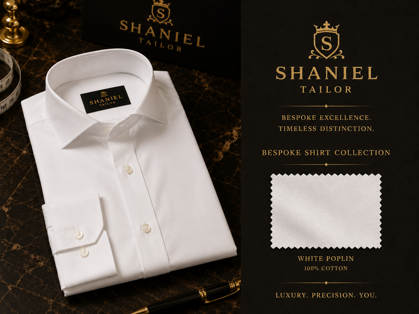 Slim Fit Charcoal Bespoke Shirt